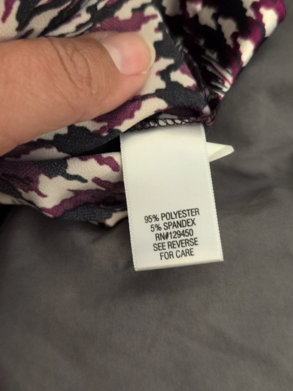 Apt. 9 Purple Patterned Cap Sleeve Dress Size Medium Q - Picture 6 of 9